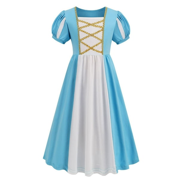 Vestido de verano de Blancanieves para niñas, vestido elegante de Bella Anna para bebé, disfraz de fiesta de cumpleaños de Halloween zhangyuxiang unisex