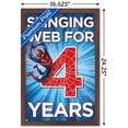 thumbnail image 3 of Marvel Spider-Man - Happy 4th Birthday Wall Poster, 14.725" x 22.375", Framed, 3 of 3