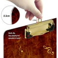 thumbnail image 4 of FMSHPON Piano Keys Musical Notes Clipboard Hardboard Wood Nursing Clip Board and Pull for Standard A4 Letter 13x9 inches, 4 of 7
