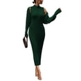 thumbnail image 1 of Conjunto de Vestido Maxi de Punto de Dos Piezas para Mujer PRETTYGARDEN Verde Oscuro Talla L, 1 of 7