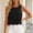 Black, variant on NTACZA Crew Neck Summer Tops for Women Casual Eyelet Scalloped Hem Tank Tops Solid Sleeveless Vacation Keyhole Back Relaxed Size L