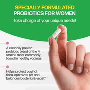 Culturelle Probiotics Womens 4-in-1 Protection Daily Supplement, Supports The Female Microbiome, 50 Count