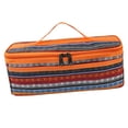 thumbnail image 2 of Bolsa de almacenamiento de vajilla con múltiples bolsillos, organizador para acampar, estuche para picnic, utensilios para barbacoa Algodón Naranja, 2 of 8