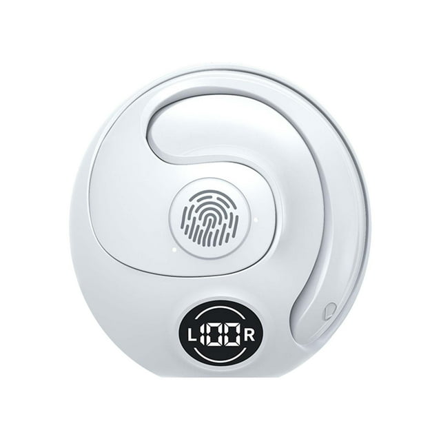 Wireless Bluetooth Earphones, Ear Mounted, No Sensation Wearing, Real Copper Ring, Sports Digital Display, Two Ears