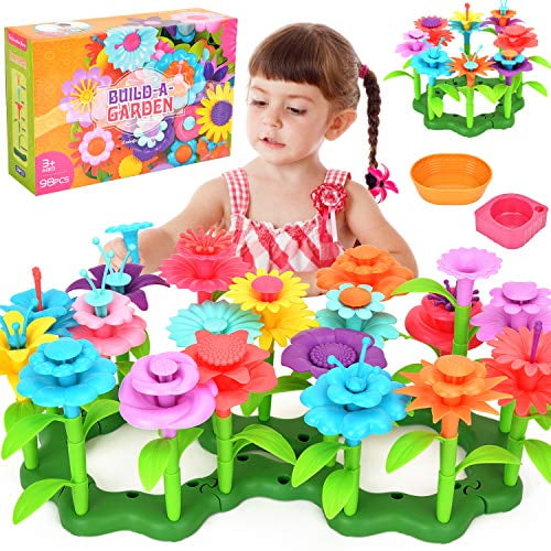 Victostar Flower Building Toy Garden Building Blocks Toy Set for Kids