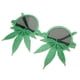 thumbnail image 2 of Matsuzay Novelty Glitter Green Maple Leaf Sunglasses Eye Dress Party Up Funny Glasses Kits de decoración para fiestas, 2 of 6
