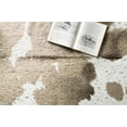 thumbnail image 4 of Loloi Bryce Faux Cowhide Taupe / Champagne Area Rug, 4 of 6