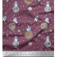 thumbnail image 1 of Soimoi Cotton Cambric Fabric Astronaut Animals,Star & Planet Galaxy Fabric Prints by Yard 56 Inch Wide, 1 of 1