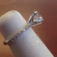 thumbnail image 3 of 2.50 Ct Certified Round Shape Moissanite Diamond Engagement Ring, 18K White Gold Plated Ring, Promise Ring, Anniversary Ring , Gift for Her, 3 of 3