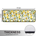 thumbnail image 5 of Kitchen Rugs Sets Of 2,Yellow Lemon Fruit Flowers White Pattern Anti Fatigue Kitchen Mat Rugs Non Slip Washable,Decorative Kitchen Floor Mats for Kitchen,Sink,Laundry,17"x47"+17"x47", 5 of 5