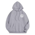 thumbnail image 4 of Hpapadks Hoodie Women Funny Social Dog Mom Print Long Sleeve Loose Hooded Top for Dog Lovers Womens Sweatshirt Grey XXL, 4 of 6