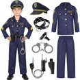 thumbnail image 1 of Disfraz de Policia para Ninos Neilyoshop Uniforme Completo con Accesorios, 1 of 4