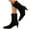 Black, variant on Women Pointy Kitten Heel Boots Stretch Booties Low Heel Ankle Boots Black 8.5(41)