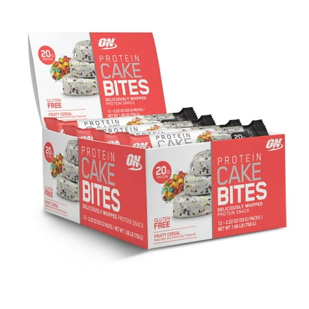 UPC 748927960242 product image for Optimum Nutrition Protein Cake Bites, Fruity Cereal, 20g Protein, 12 Ct | upcitemdb.com