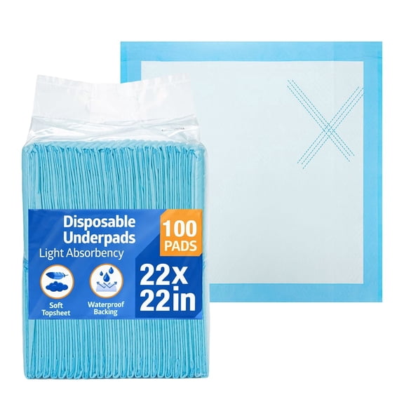 Puppy Pee Pads Dog Pad Pee Potty Training Disposable Pad 22" x 22" 100 Pcs