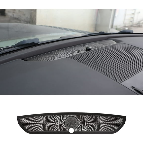 TINKI Car Instrument Panel Air Outlet Anti-Blocking Mesh Cover Decoration for Land Rover Defender 90 110 130 2020 2021 2022 2023 (Alloy, Black)