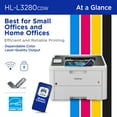 thumbnail image 3 of Brother HL-L3280CDW Wireless Compact Digital Color Printer with Laser Quality Output, Duplex and Mobile Printing & Ethernet, 3 of 8