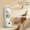 thumbnail image 2 of Summer Water Cooled Spray Mist Electric Fan USB Rechargeable Portable Wireless Air Humidifier Bladeless Ventilator Table Fan, 2 of 8