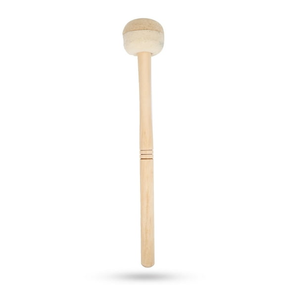 Mazo de tambor de bajo duradero con cabezal de fieltro de lana, accesorio de banda de marcha de percusión