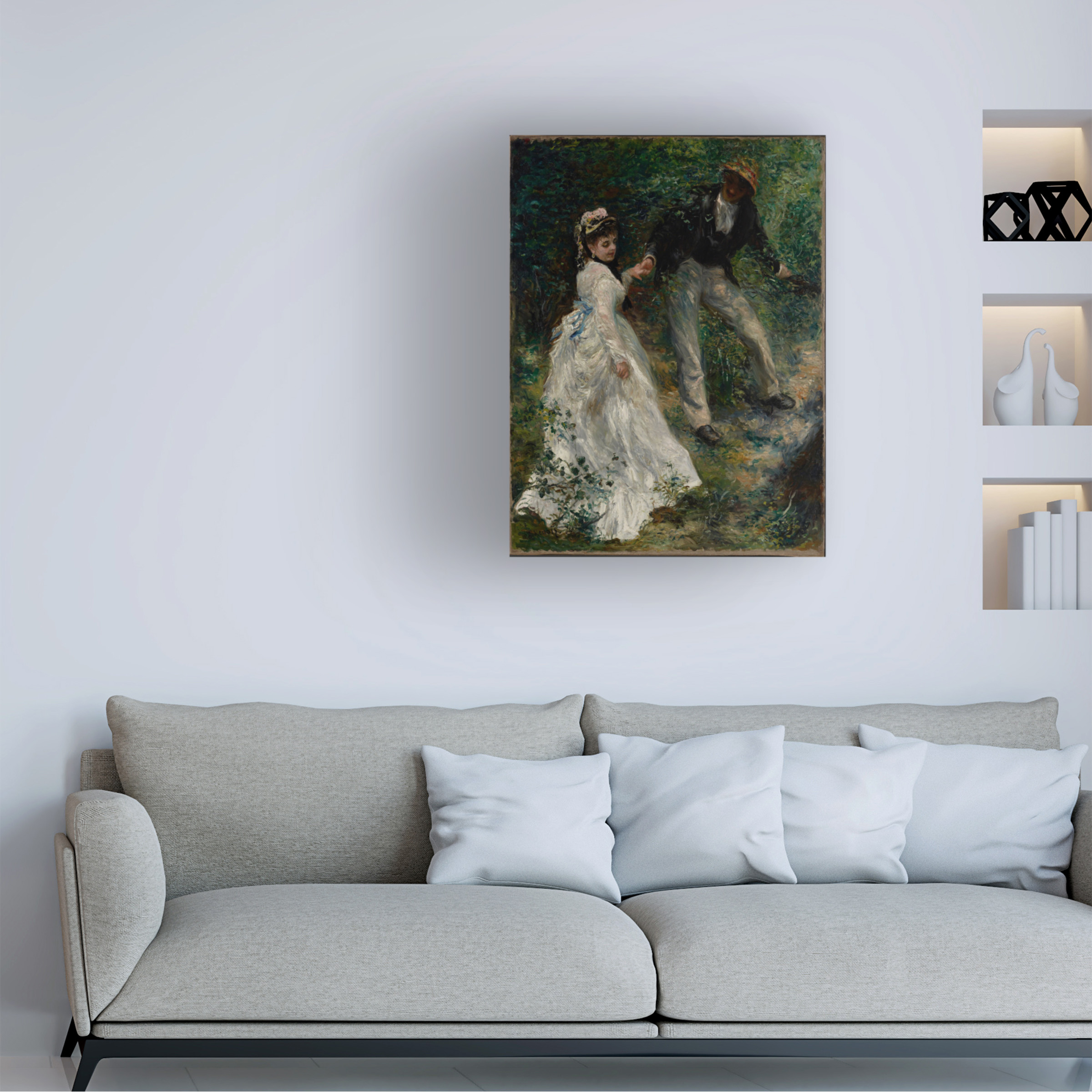 Renoir 'La Promenade' Canvas Art