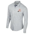 thumbnail image 2 of Men's Colosseum x Wrangler White Virginia Cavaliers Plaid Window Pane Long Sleeve Full-Snap Shirt, 2 of 3