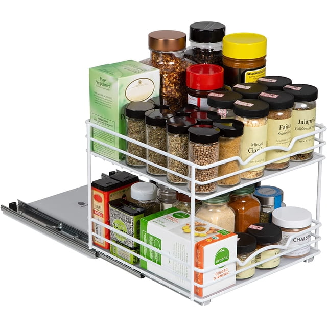 HOLDN’ STORAGE Spice Rack Organizer - Heavy Duty Metal with 5 Year Limited Warranty