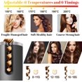 thumbnail image 3 of 1pc Cordless Automatic Curling Iron, Portable Cordless Curling Irons, Hair Curler, with LCD Display, USB Rechargeable Hair Curler, 6 Adjustable Temperature, Ceramic Curler. (gray), 3 of 5