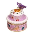 thumbnail image 1 of Joyero con forma de pastel y tapa, adorno decorativo portátil de aleación, organizador de accesorios, estuche de almacenamiento para horquillas de Lavanda, 1 of 8