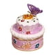thumbnail image 1 of Caja de joyería con escultura de pastel, adorno de aleación con tapa, regalos, accesorios portátiles, decoración, vitrina organizadora para collares y Lavanda, 1 of 8