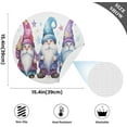 thumbnail image 4 of Coolnut Cute Christmas Gnome Placemats Set of 1 Non-Slip Heat Resistant Dining Table Place Mats Washable Kitchen PVC Weave Table Mats Home Decor Gifts, 4 of 7