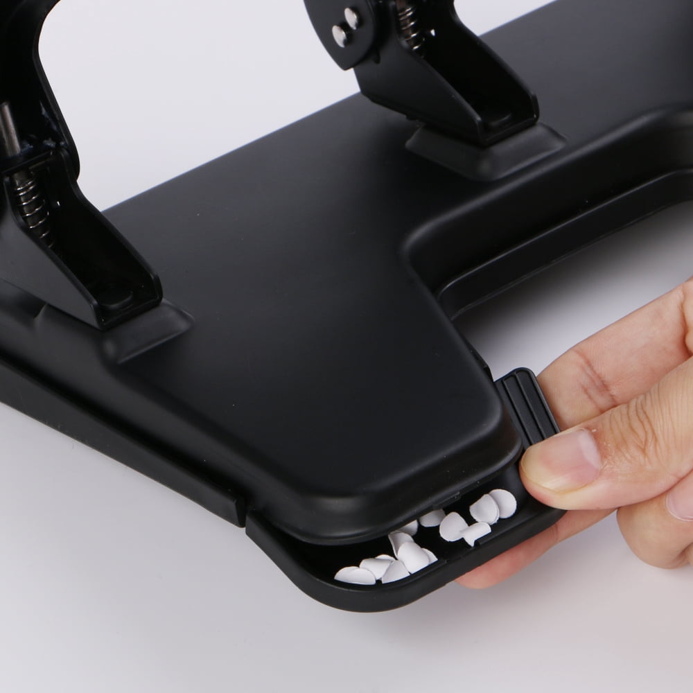 3 Hole Punch Heavy Duty, 40-Sheet Three Hole Punch, 50% Reduced Effort Metal Paper Puncher w/Large Chip Tray