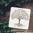 thumbnail image 4 of Plastic Reusable Drawing Painting Stencils Templates Sets for Painting on Fabric Canvas Tiles Floor Furniture Wood Tree Pattern 20x20cm 9sheet/set, 4 of 9