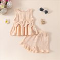 thumbnail image 2 of HCNTES Baby Girl Clothes 1T 2T 3T 4T 5T 6T Toddler Baby Girl Summer Clothes Set Short Sleeve T-shirt Tops Floral Bottom Pants Outfits 2Pcs, 2 of 9