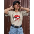 thumbnail image 2 of Criminal Heart T-Shirt Women -Engin Selcuk Designs, Female 4X-Large, 2 of 4