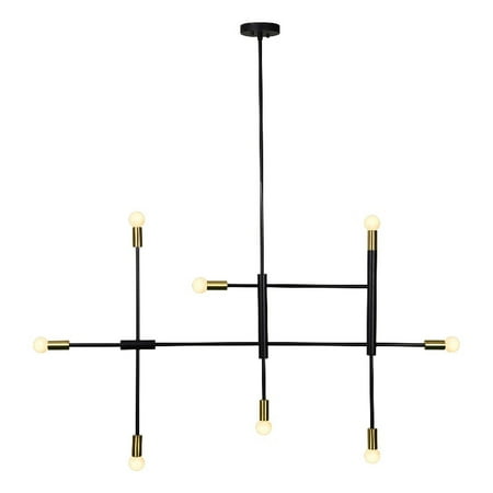 

Renwil Reegler 8-Light Modern Iron Metal Ceiling Fixture in Black