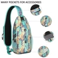 thumbnail image 2 of Crossbody Sling Backpack for Women Men Watercolor Pineapple on Triangle Shoulder Sling Crossbody Casual Chest Bag for Travel Sports Running Hiking, 2 of 6