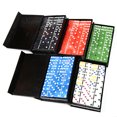 thumbnail image 1 of Comaie 28 PCS Color Dot Dominoes Set Simple Boxed Fun Plastic Domino Toy Casual Game Card for Home Family Traveling, 1 of 6
