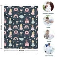 thumbnail image 4 of Dark Blue Princess Castle Pattern Blanket,Comfortable Soft Flannel Throw Blanket,All Season,Warm Lightweight Blankets for Sofa Bed Couch Living Room Chair,30"x40", 4 of 4