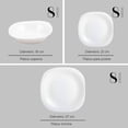thumbnail image 4 of Vajilla Opal ColorHome Moderna cuadrada 24 piezas, 4 of 7