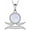 Libra, variant on Zodiac Symbol Pendants Opal Pendant Necklace,925 Sterling Silver Hypoallergenic Necklacefor Women,Opal Jewelry Birthday Gifts for Women Her