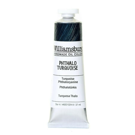 UPC: 0877463000911 | Williamsburg Handmade Oils – Williamsburg Handmade Oil Color – 37ml Tube – Phthalo Turquoise