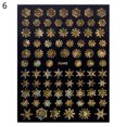 thumbnail image 1 of UDIYO Nail Sticker Christmas Style Snowflake Pattern Vivid Images White Snow Embossed Sticker Xmas Charms for Manicure, 1 of 7