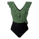 thumbnail image 3 of WILLBEST Traje de Baño Mujer Dos Piezas Trajes de Baño para Mujer Traje de Baño Lindo Traje de Baño con Cuello En V con Volantes, 3 of 4