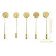 thumbnail image 2 of GOOHOCHY Golden Metal Brooch Making Base for DIY Use 20 Pcs with Long Pin Trays, 2 of 8