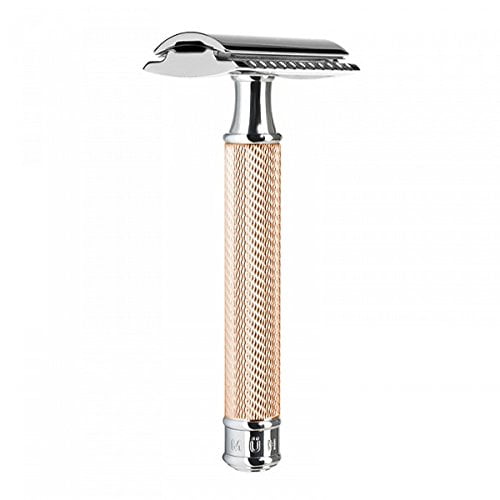 Muhle R89 Closed Comb Rosegold Handle Safety Razor