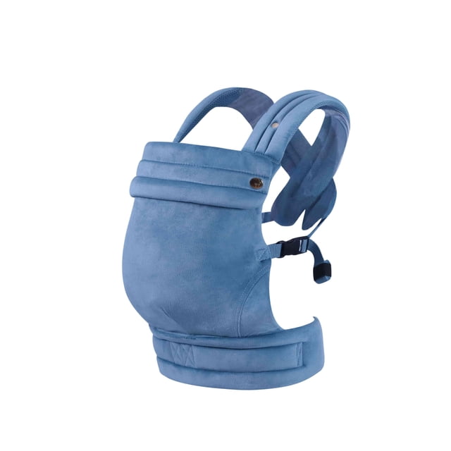 Liderbebe Portabebés para recién nacidos y niños pequeños: ergonómico, tela de terciopelo, malla transpirable, portabebés acogedor y ligero para 7-35 libras, soporte lumbar mejorado, manos libres para