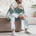 thumbnail image 7 of Salouo Turtle and Sea Life Print Button-Front Long Sleeve Pajama Set for Men, Soft 2Pjs Men's Long Sleeve Sleepwear-X-Large, 7 of 7