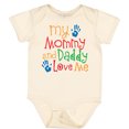 thumbnail image 3 of Inktastic Mommy and Daddy Love Me Boys or Girls Baby Bodysuit, 3 of 5