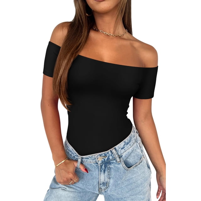 Body REORIA Black Onyx para mujer, casual, sexy, talla XS