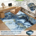 thumbnail image 5 of Washable Area Rug Marble Patterned Abstract  Carpet  Low-Pile Non Slip Rugs Modern Carpet for Dining Room Guest Room Office, 5 of 9